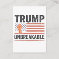Trump Unbreakable President Trump US Flag