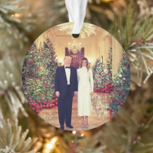 Trump US President White House Christmas  Ornament