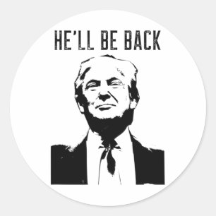 Trump usa classic round sticker