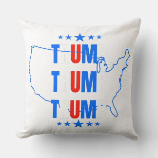 Trump USA election Throw pillow