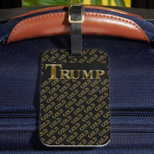 TRUMP USA GOLD LUGGAGE TAG