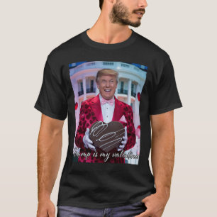 Trump Valentine Hearts February 14th Patriotic Rep T-Shirt