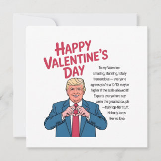 Trump Valentine's Day Holiday Card