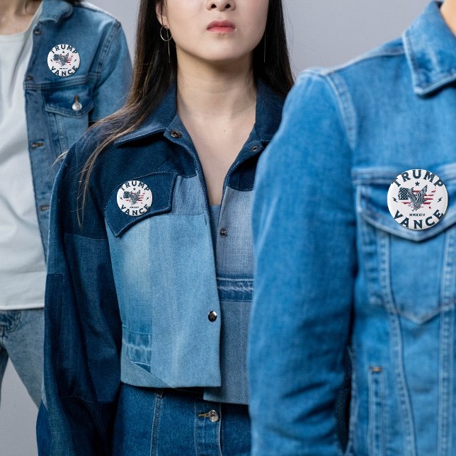 Trump Vance 2024   3 Cm Round Badge (Creator Uploaded)