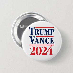 Trump Vance 2024 6 Cm Round Badge