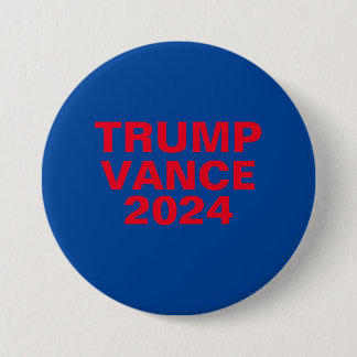 Trump Vance 2024 7.5 Cm Round Badge