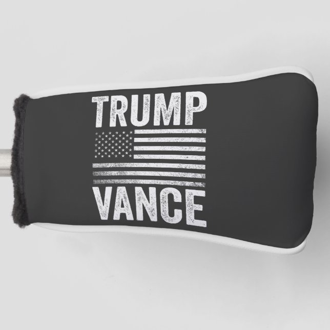 Trump Vance 2024 American Election Patriotic  Golf Head Cover (Front)