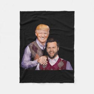 Trump Vance 2024 Brothers Funny Parody Trump J D V Fleece Blanket