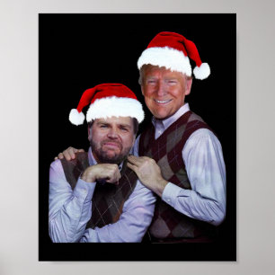 Trump Vance 2024 Brothers Santa Funny Trump Vance Poster