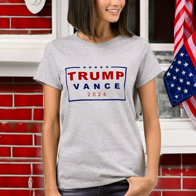 Trump Vance 2024 Classic Rectangle Logo T-Shirt (trump vance 2024 log t-shirt)