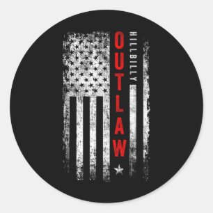 Trump Vance 2024 Donald Trump J.d. Vance Outlaw Hi Classic Round Sticker