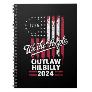 Trump Vance 2024 Donald Trump Outlaw Hillbilly  Notebook