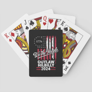 Trump Vance 2024 Donald Trump Outlaw Hillbilly  Playing Cards