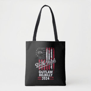 Trump Vance 2024 Donald Trump Outlaw Hillbilly Tote Bag