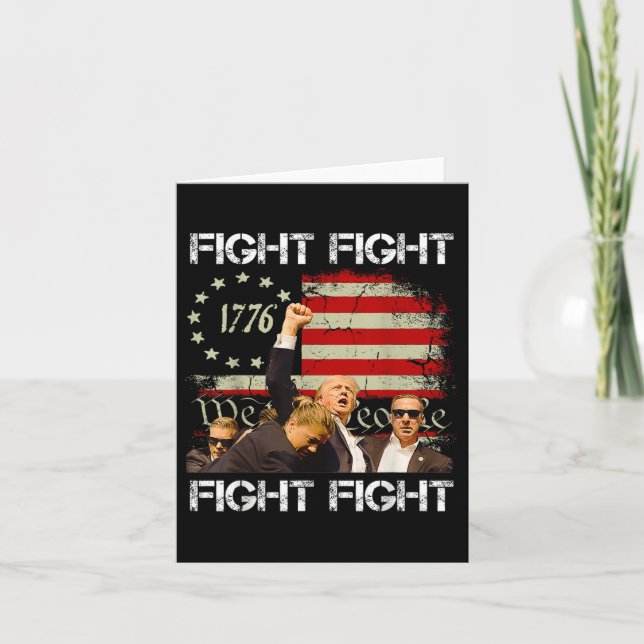 Trump Vance 2024 Fight  Card (Front)