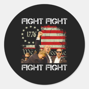Trump Vance 2024 Fight Classic Round Sticker