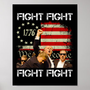 Trump Vance 2024 Fight Poster