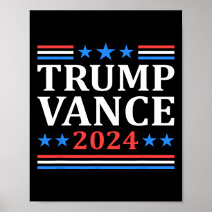 Trump Vance 2024 For President Vp Usa Election Pat Poster