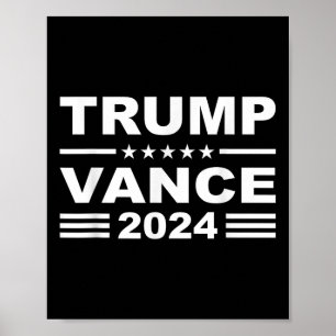 Trump Vance 2024 For President Vp Usa Election Pat Poster