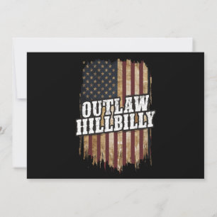 Trump Vance 2024 J.D. Vance Outlaw Hillbilly  Invitation