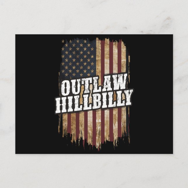 Trump Vance 2024 J.D. Vance Outlaw Hillbilly  Postcard (Front)