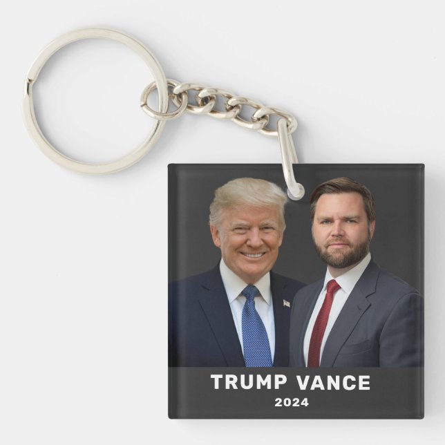 Trump Vance 2024  Key Ring (Front)