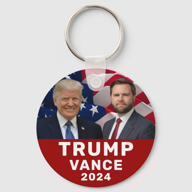 Trump Vance 2024  Key Ring (Front)