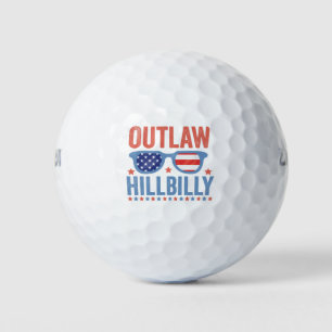 Trump Vance 2024 Outlaw Hillbilly Election Golf Balls