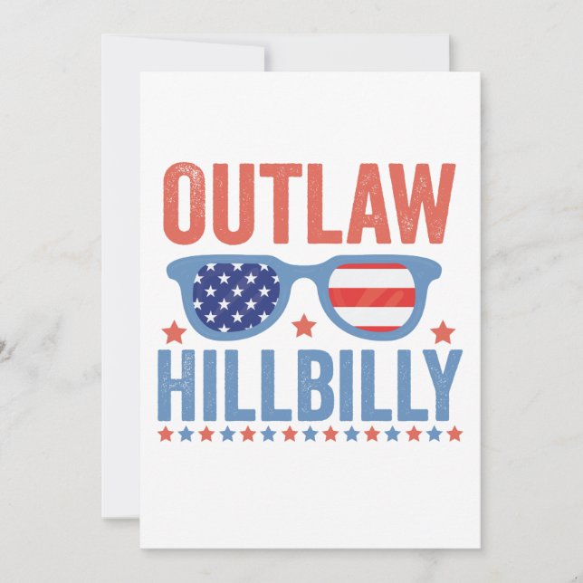 Trump Vance 2024 Outlaw Hillbilly Election   Invitation (Front)