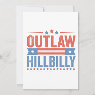 Trump Vance 2024 Outlaw Hillbilly Election   Thank You Card