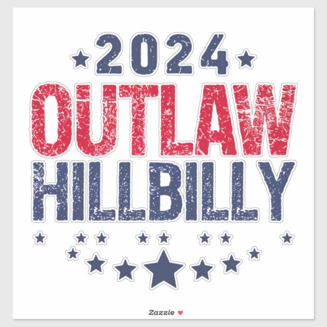 Trump Vance 2024 Outlaw Hillbilly US Flag (Sheet)