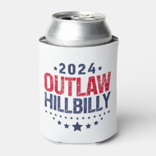Trump Vance 2024 Outlaw Hillbilly US Flag Can Cooler