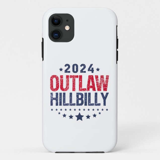 Trump Vance 2024 Outlaw Hillbilly US Flag Case-Mate iPhone Case (Back)
