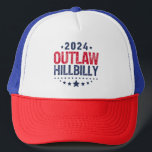 Trump Vance 2024 Outlaw Hillbilly US Flag Trucker Hat<br><div class="desc">Trump Vance 2024 Outlaw Hillbilly US Flag</div>