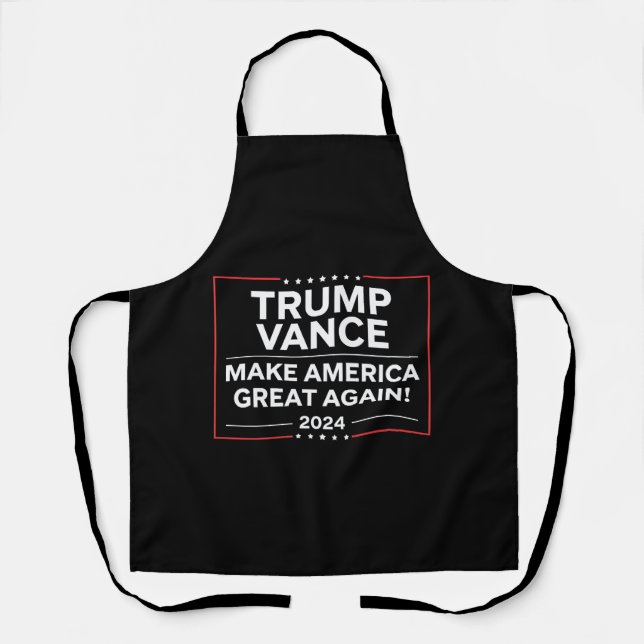 Trump Vance 2024 President JD Vance Vice MAGA Apron (Front)