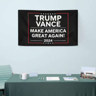 Trump Vance 2024 President JD Vance Vice MAGA Banner