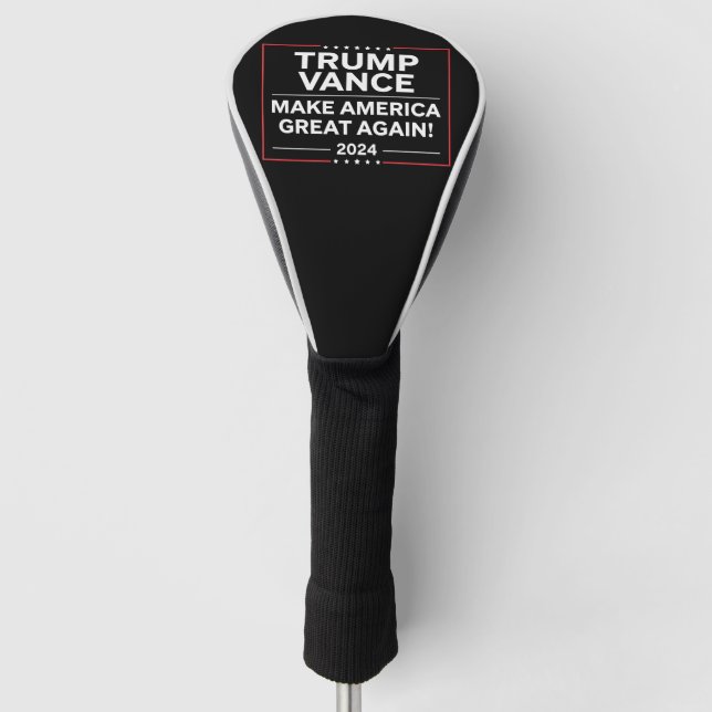 Trump Vance 2024 President JD Vance Vice MAGA Golf Head Cover (Front)