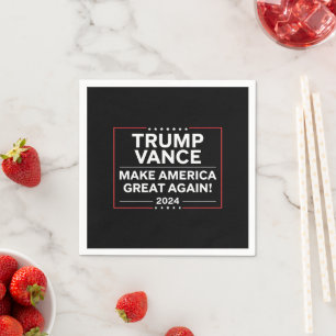 Trump Vance 2024 President JD Vance Vice MAGA Napkin