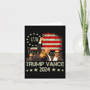 Trump Vance 2024 President Trump Supporter Re-elec Card