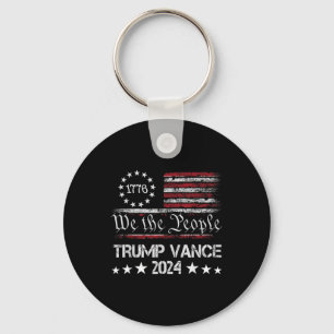 Trump Vance 2024 President Trump Supporter Re-elec Key Ring