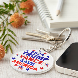 Trump Vance 2024 Save America Key Ring