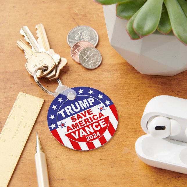 TRUMP VANCE 2024 SAVE AMERICA KEY RING (Desk)