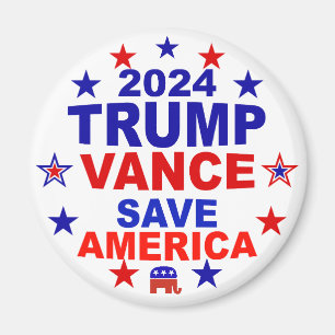 Trump Vance 2024 Save America Magnet
