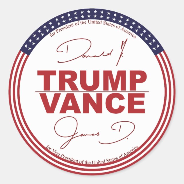 Trump - Vance 2024 stickers (Front)