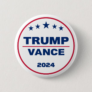 Trump Vance 2024 Take America Back 2024 Election 6 Cm Round Badge