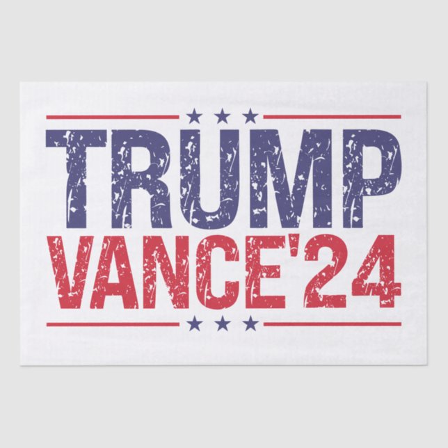 Trump Vance 2024  Tissue Paper (Front)