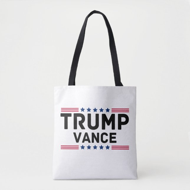 Trump Vance 2024 Trump Support Election Gift Tote Bag (Front)