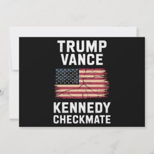 Trump Vance 2024 Trump Vance Kennedy Checkmate Invitation