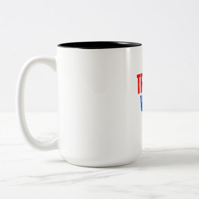 TRUMP VANCE 2024 Two-Tone COFFEE MUG (Left)