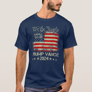 Trump Vance 2024 US Flag Republican 2024 President T-Shirt
